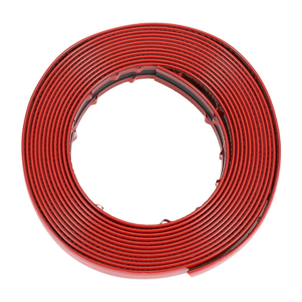 Kit de cinta de moldura de ventana de 1" 25 mm de ancho y 16 pies 500 cm de longitud en rojo