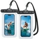 thumbnail image 1 of Waterproof Phone Pouch Case - [2 Pack][Easy Lock & Heavy Duty] IPX8 Water Proof Cell Phone Dry Bag for Beach, Protector for iPhone 16 15 14 13 12 11 Pro Max Plus XS XR, Galaxy S24 S23, 4-7", 1 of 5