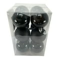 thumbnail image 6 of 2 Inch Shiny & Matte Black Shatterproof Plastic Christmas Ball Ornament 12 Piece, 6 of 7