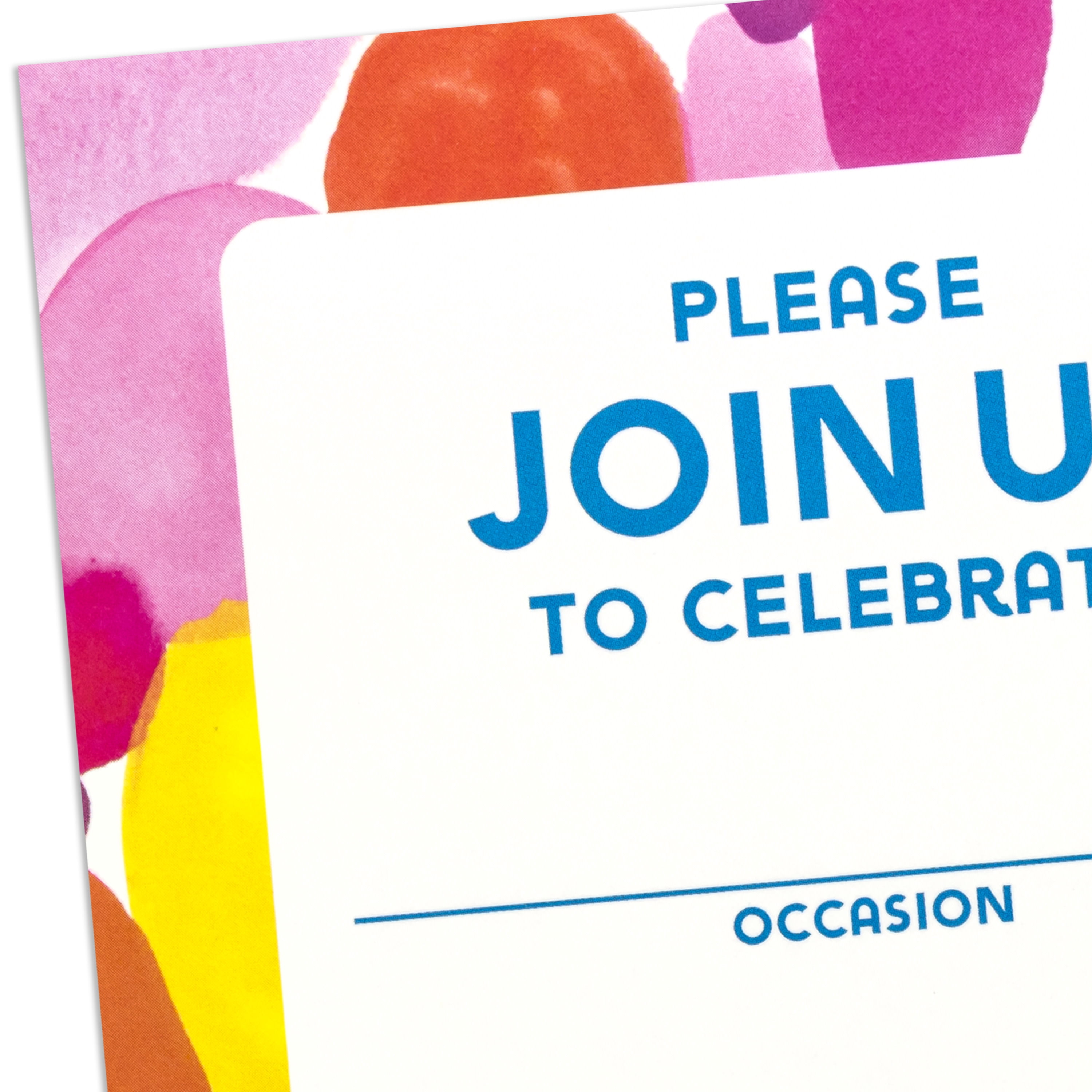 Hallmark Fill-in-the-Blank Party Invitations (Watercolor Circles), 10 Count