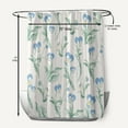 thumbnail image 5 of Simply Daisy 70" W x 73" L Bunch of Pansies Polyester Shower Curtain, Blue [1 Ct], 5 of 5