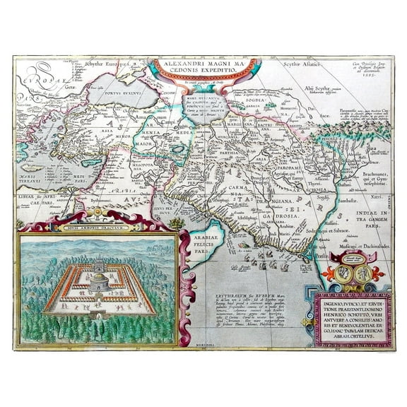 Historic Map - Alexander the Great Greece - Ortelius 1570 - 29.33 x 23 - Vintage Wall Art