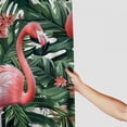 thumbnail image 3 of Orinice Tropical Shower Curtain Green Palm Leaves Pink Flamingo Floral Plant Animal Flower Leaf Summer Boho Bathroom Home Curtain Decor with Hooks 60x72, 3 of 7