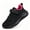 Black & Hot Pink, variant on Kid Boys and Girls Breathable Mesh Casual Athletic Sneakers for Jogger, Running, Tennis, Back To School