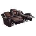 thumbnail image 4 of Pemberly Row Double Reclining Sofa with Drop-Down Cup Holder in 2-Tone Brown, 4 of 9