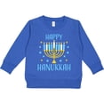 thumbnail image 2 of Inktastic Happy Hanukkah with Menorah and Stars Toddler Sweatshirt, 2 of 4