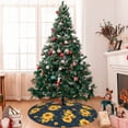 thumbnail image 7 of Picia Blue Striped Sunflower A Print Christmas Tree Skirt , Christmas Tree Skirt Ornaments for Merry Christmas Holiday Party Decorations Indoor Outdoor-48", 7 of 7