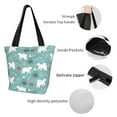 thumbnail image 4 of Haiem whiter Snow bear Print Pattern Shoulder Bag - Durable and Spacious Tote Bag,Versatile Shopping Bag, 4 of 7