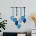 thumbnail image 4 of Leodye 1PCS Leaf Macrame Wall Hanging Tapestry, Hand Woven Wall Art Decor for Bedroom and Living Room Interior -15.7*26.7IN, 4 of 7