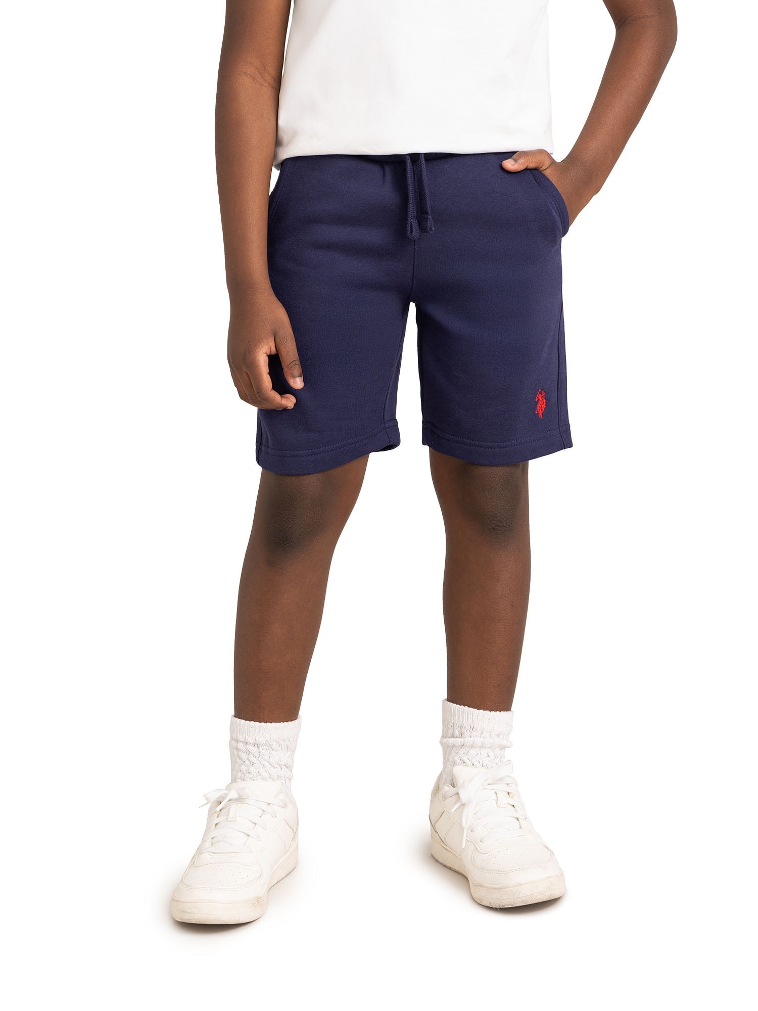 U.S. Polo Assn. Boys Fleece Short with Zipper Pockets, Sizes 4-18