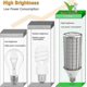 thumbnail image 4 of LED Bulbs E27 60W 6000K 5850LM 160X5730SMD Corn Light Bulb, 550W High Power Aluminum Conversion Bulb, LED Street Light, 360 Degree Flood Light, 4 of 5