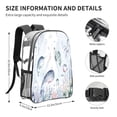 thumbnail image 4 of Kdxio Sea Animals Clear Backpack, Transparent Bookbag for School for Women Men, Capacity Clear Bag for College, Travel, 4 of 7
