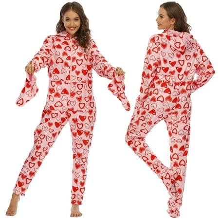 

Women s Fleece Pajamas Sleepwear Christmas Pajamas Hooded Jumpsuit Rompers Clubwear Nightwear Plush Onesie