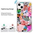 thumbnail image 3 of Good Vibes Case Compatible with iPhone 14 Plus,Unique Art Design TPU Bumper Cover Case, 3 of 5
