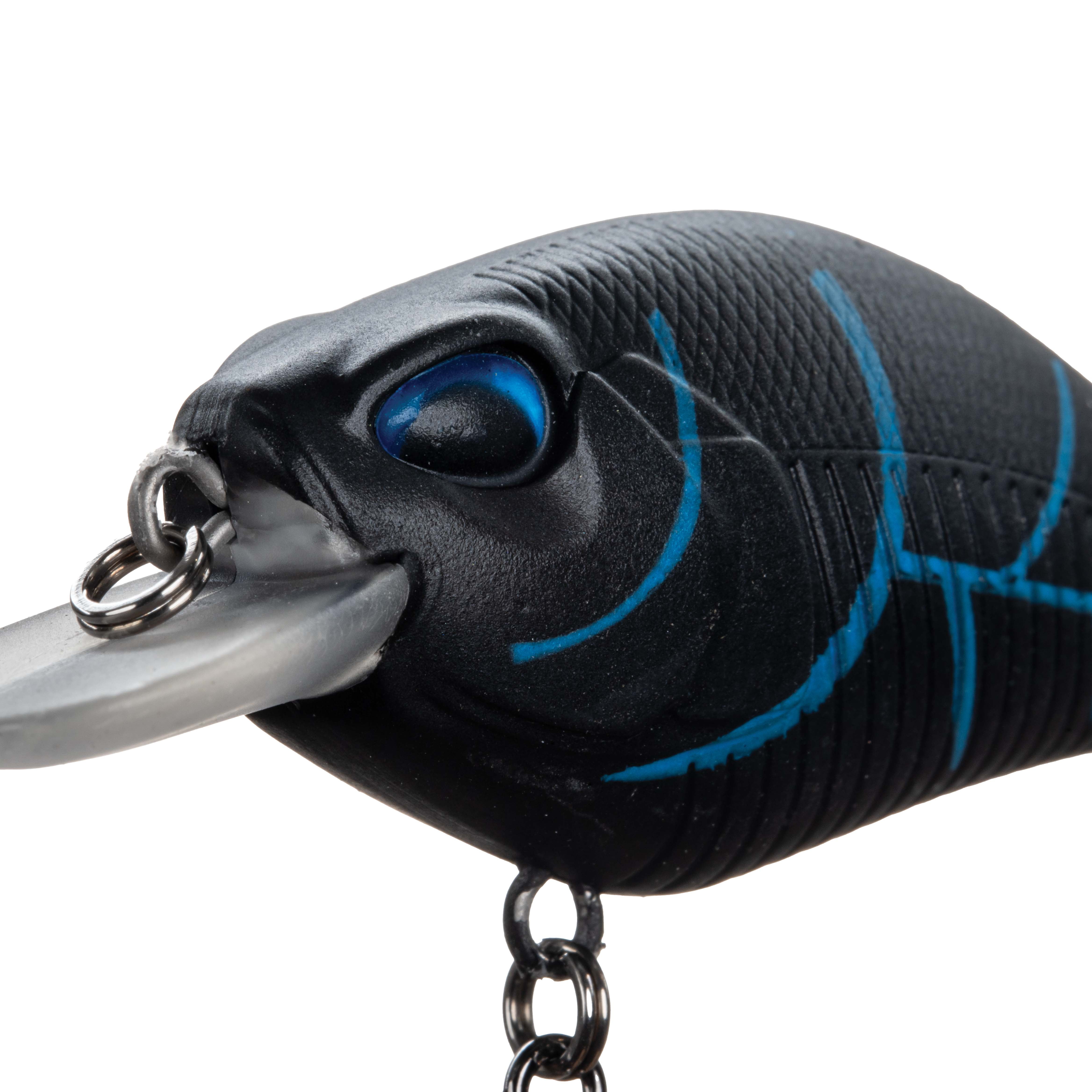 (3 pack) Ozark Trail 1/3 oz Bass Fishing Square Bill Crankbait, Nightwalker
