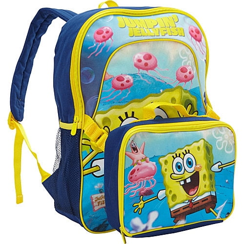 Spongebob Deluxe Backpack with Lunch Kit