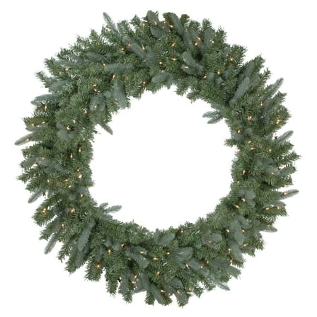 Northlight Real Touch™ Pre-Lit Granville Fraser Fir Artificial Christmas Wreath - 48" - Clear Lights