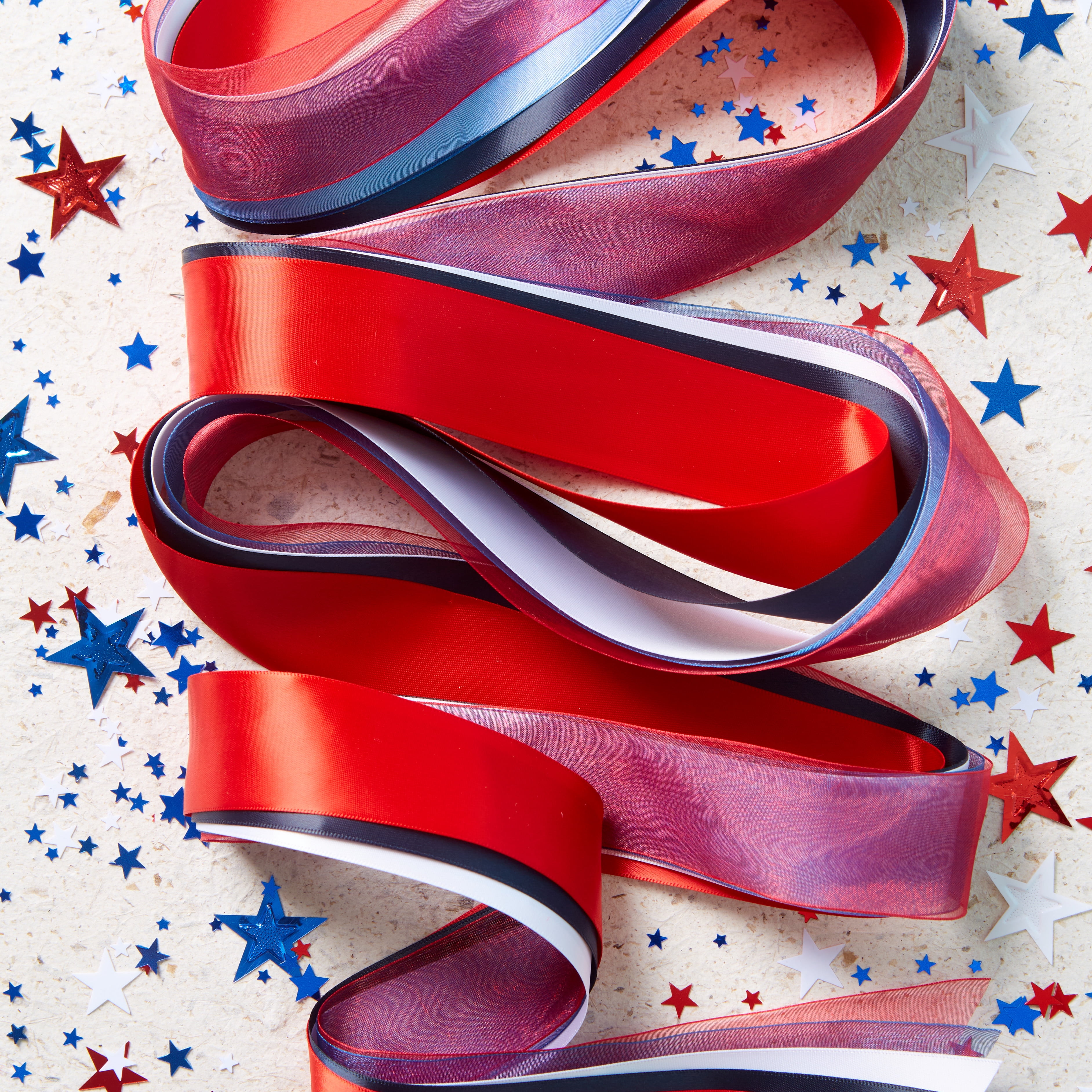 Offray Ribbon, Red 1 1/2 inch Double Face Satin Polyester Ribbon, 12 feet