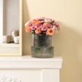 thumbnail image 4 of SHIQI-YANWE Black Glass Vase - Ribbed, Fluted Design for Flowers - Modern, Large Vase for Living Room, Office, Dining Table, Entryway, Mantle, Shelf, Wedding - 9 Inches, 4 of 4