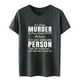 thumbnail image 1 of Gibobby Camisetas Mujer Manga Corta Camiseta manga corta con cuello redondo y estampado letras divertidas color sólido informal para mujer(Gris oscuro,CH), 1 of 3