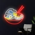 thumbnail image 3 of Handmadetneonsign Wave Ramen Neon Sign, Japanese Ramen Noodles Led Sign, Ramen Noodle Bowl Neon, 3 of 5