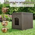 thumbnail image 4 of Hejuchuangli Cat Litter Box Enclosure, Waterproof Plastic Hidden Litter Box Furniture with Openable Door, Multi-Functional Cat Furniture for Living Room Bedroom (Gray), 4 of 5