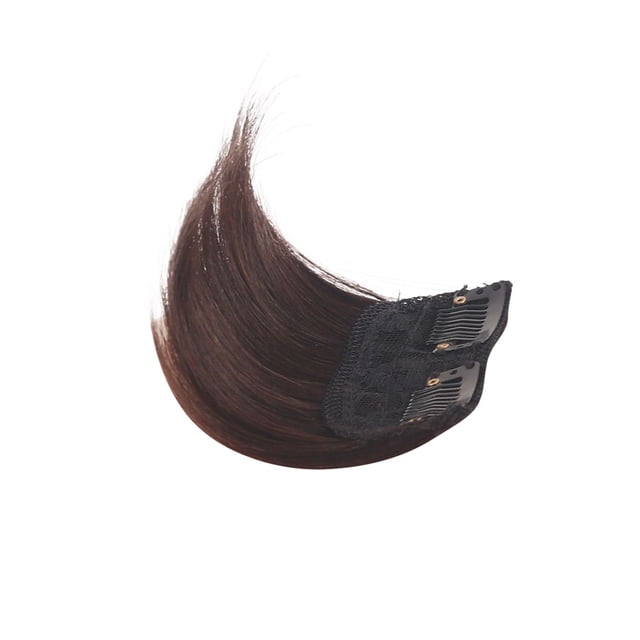 Clip dans l'Extension de Cheveux Véritable Coussin de Cheveux de Mode Perruque Frange Couverture Chauve Résistant à la Chaleur Anti-Vrais Cheveux