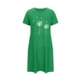 thumbnail image 4 of Vêtements de Nuit Grande Taille pour Femmes, Chemise de Nuit à Manches Courtes pour Femmes, Robe de Nuit Douce et Respirante, Robe Décontractée Confortable, 4 of 6