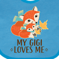 thumbnail image 4 of Inktastic My Gigi Loves Me Fox Grandchild Boys or Girls Baby Bib, 4 of 4
