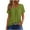 Green-08, variant on Mittory Womens Short Sleeve Blouses Spring Dressy Casual Loose Fit T Shirts Button Decor Summer Tunic Tops