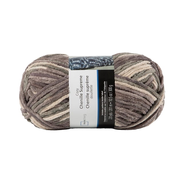 Fil chenille de gris chaud confortable de MAINSTAYS