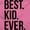 Light Pink, variant on Best Kid Ever Child Parents Funny Womens Slim Fit Graphic Tee Brisco Brands M
