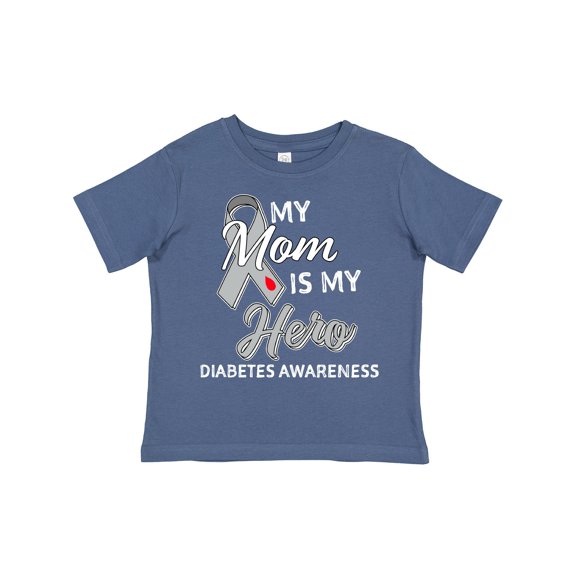 Inktastic My Mom is My Hero- Diabetes Awareness Boys or Girls Toddler T-Shirt