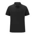 thumbnail image 3 of Rloper-Lop Polo Shirts for Men Quick Dry Short Sleeve Golf Tees Collared Button Down Business Work T-Shirts Solid Color Performance Tops XL, 3 of 5