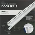 thumbnail image 3 of M-D Building Products 91808 150 ft. White Vinyl-coated Foam Top and Sides Door Seal for Doors with Kerf/Channel, 3 of 7