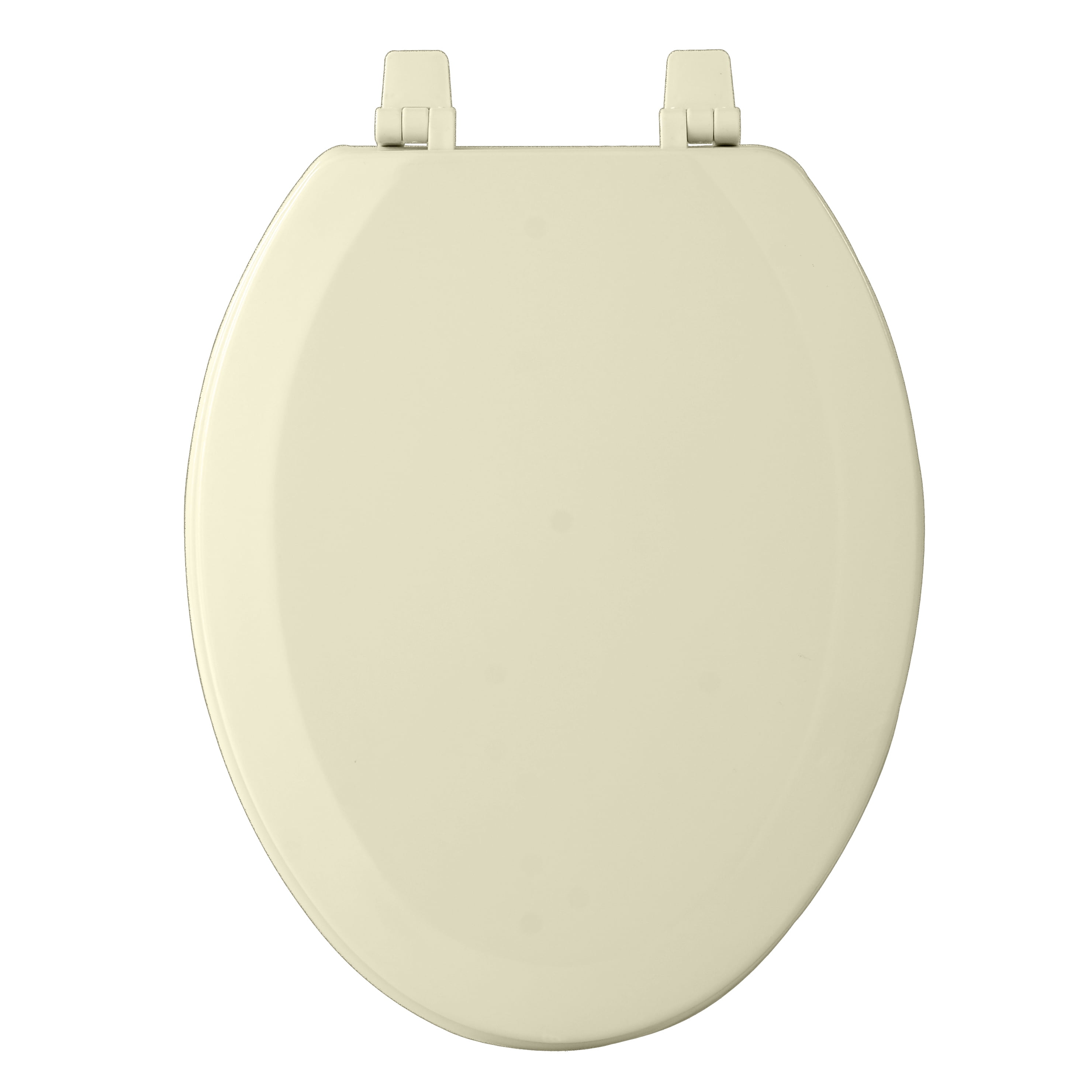 Wood Soft Close Elongated Toilet Seat, Adjustable Hinges Toilet Seats with Non Slip Grip Tight Bumpers, Oval Shape Heavy Duty Wooden Bathroom Toilet Seat and Lid Set, Bone