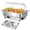 2*1/2 food bowl, variant on 9QT Electric Chafing Dish Buffet Set - Stainless Steel Roll Top Food Warmer - Adjustable 400W 2*1/2 food bowl