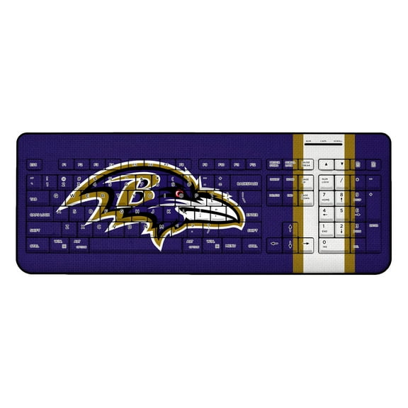 Baltimore Ravens Stripe Wireless Keyboard