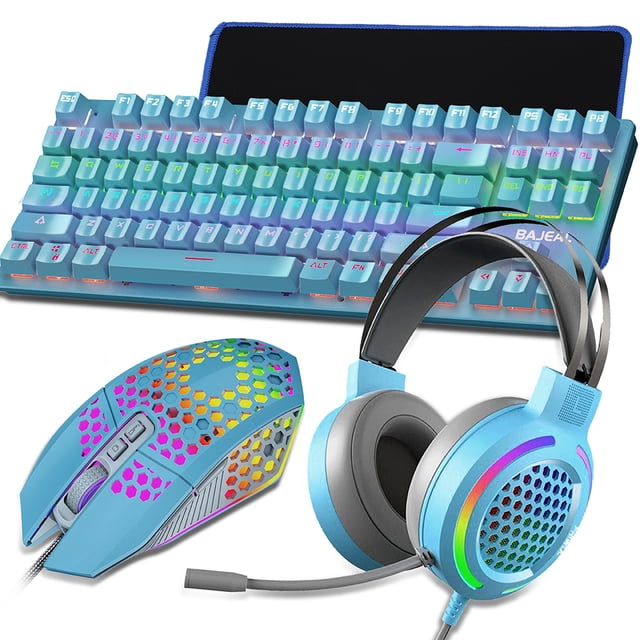 Juego de PC Juego Teclado de 87 teclas Interruptor azul Con cable Programable 8000