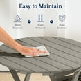 thumbnail image 5 of Best Choice Products 3-Piece Acacia Wood Bistro Set, Folding Patio Furniture w/ 2 Chairs, Table - Gray, 5 of 8