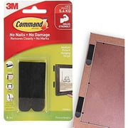 3M Picture Hanging Strips, Medium, Black, 4-Strip