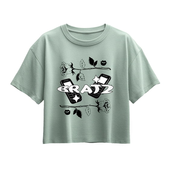 Bratz! - Y2K Logo Collage - Youth Girls Boxy T-Shirt
