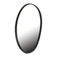 thumbnail image 3 of Noire Black Abstract Metal Round Modern Wall Mirror, 3 of 6