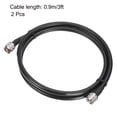 thumbnail image 4 of Uxcell 2Pcs RG8 CB Coax Cable Jumper Cable con conectores macho Pl-259 Antena CB de baja pérdida para CB/Ham Radio 0.9m/3ft, 4 of 4