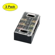 3Pcs 600V 25A 3P Screw Electric Barrier Terminal Block Cable Connector TB-2503L