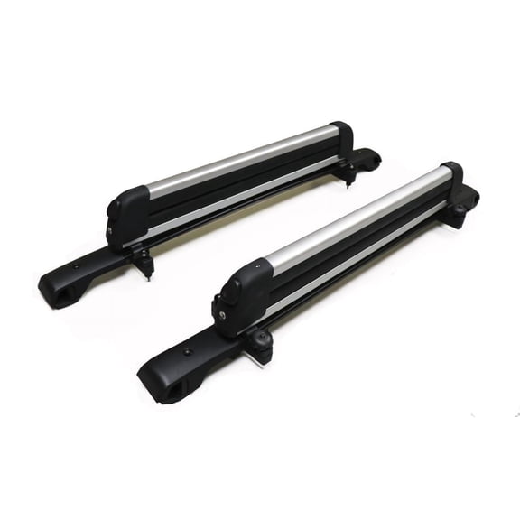 BrightLines Roof Racks Crossbars Ski Snowboard Racks Combo Compatible with Subaru Forester 2014-2018 (4 Pairs Skis or 2 Snowboards)