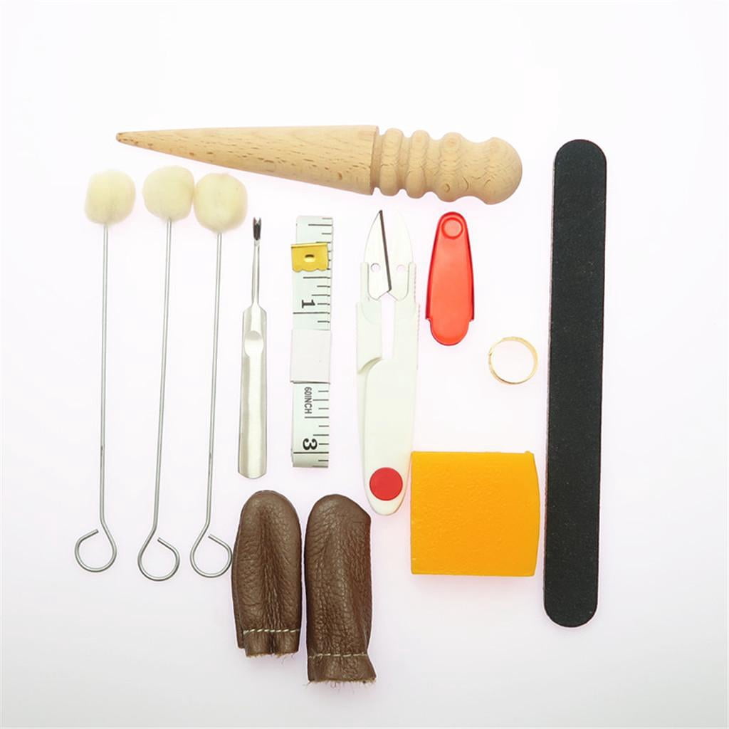 HILABEE 31x Leather Craft Sewing Tools Leather Hand Tools Kit Leathercraft Set for LeatherWorking Sewing Saddle Groover DIY Leather Drilling Grinding Tool