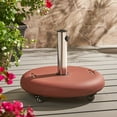 thumbnail image 2 of Noble House 80lb Steel Circular Stainless Steel & Concrete Umbrella Base, 2 of 8