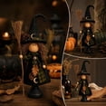thumbnail image 5 of Halloween Witch Figurine,8 Inch Plaid Outfit Witch with Pumpkin Decor Desk Statue,Cute Holiday Table Centerpiece Decor,Women's Festival Gifts, 5 of 6