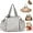 Gray, variant on Emma and Kate Everyday Bag, Multifunctional Travel Organizer Bag with 15 Smart Compartments for Travel, Work, and Diaper Use (Blue)